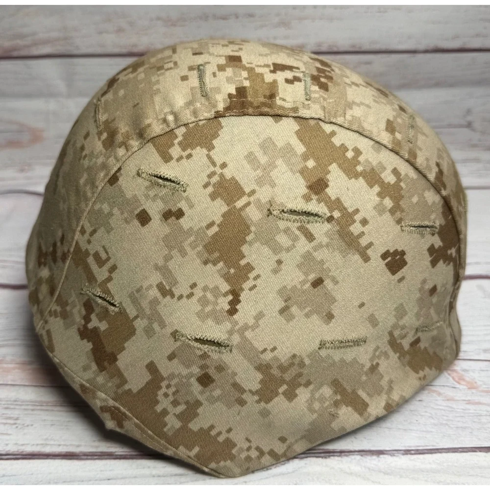 USMC M-3 MARPAT Helmet W/ Cover Woodland Desert XS/S